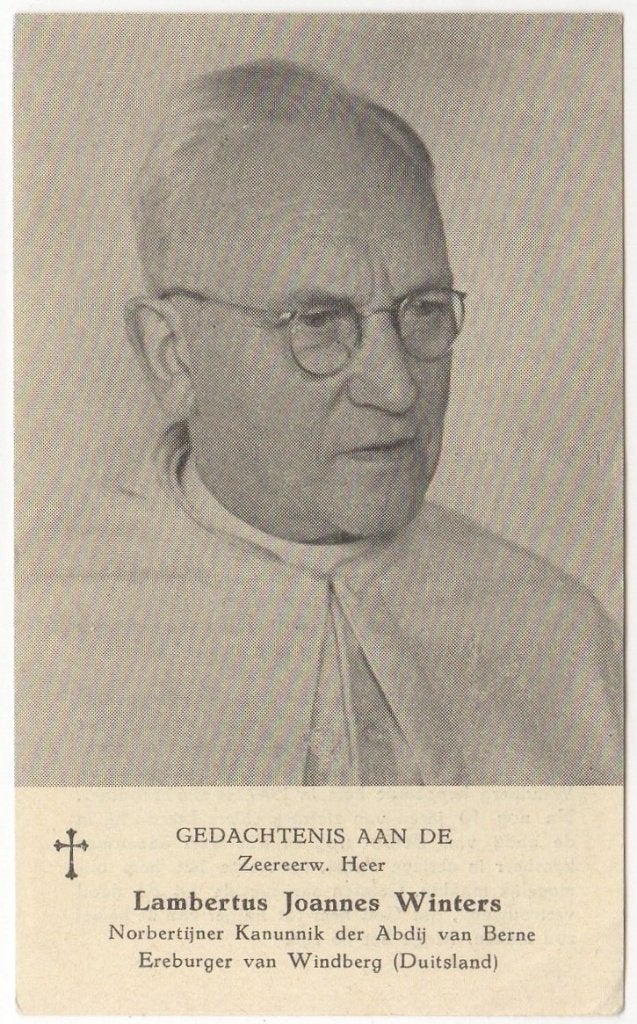 Priester Lambertus J. Winters 1881 Veghel + 1962 Den Bosch, Verzamelen, Bidprentjes en Rouwkaarten, Verzenden