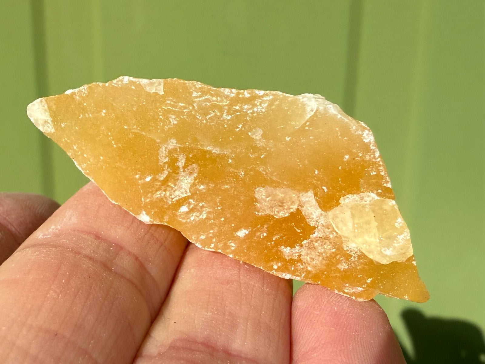 Oranje Calciet uit Mexico mineralen, Ophalen of Verzenden, Mineraal