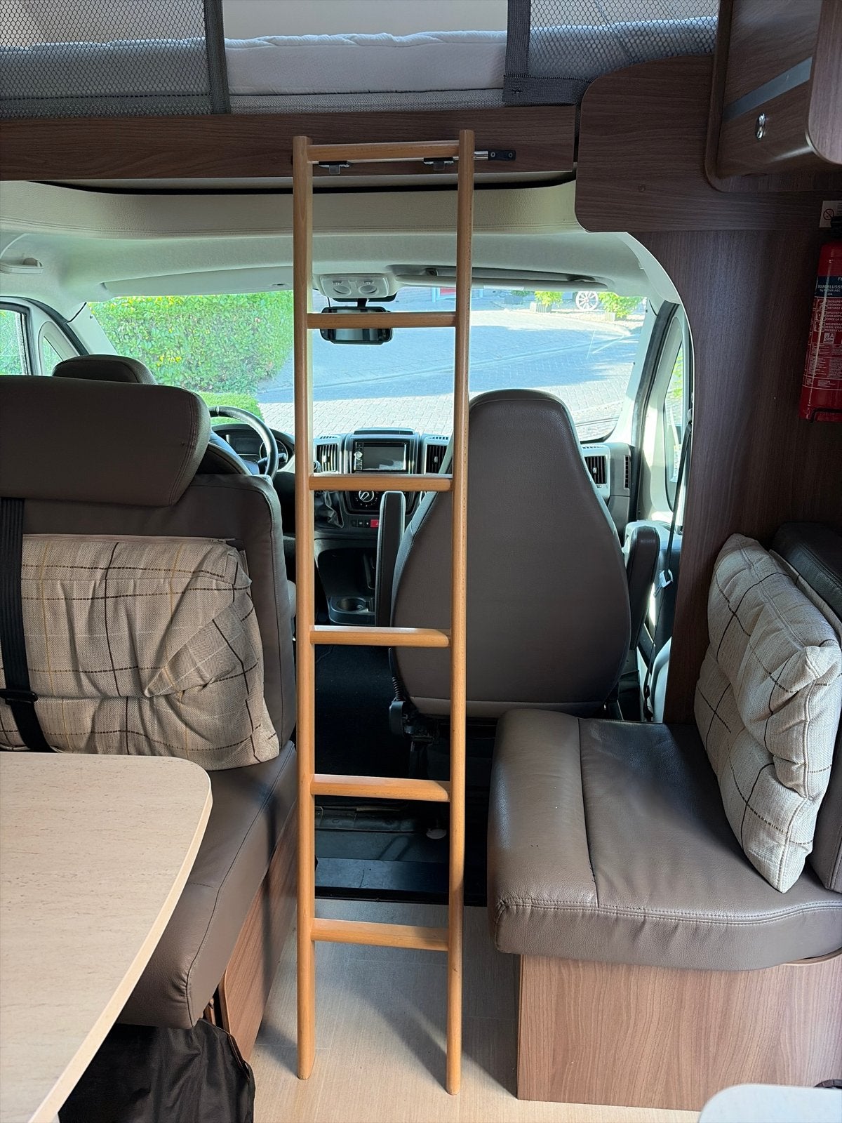Houten trapje voor hoogslaper of camperbed, Ophalen, Gebruikt
