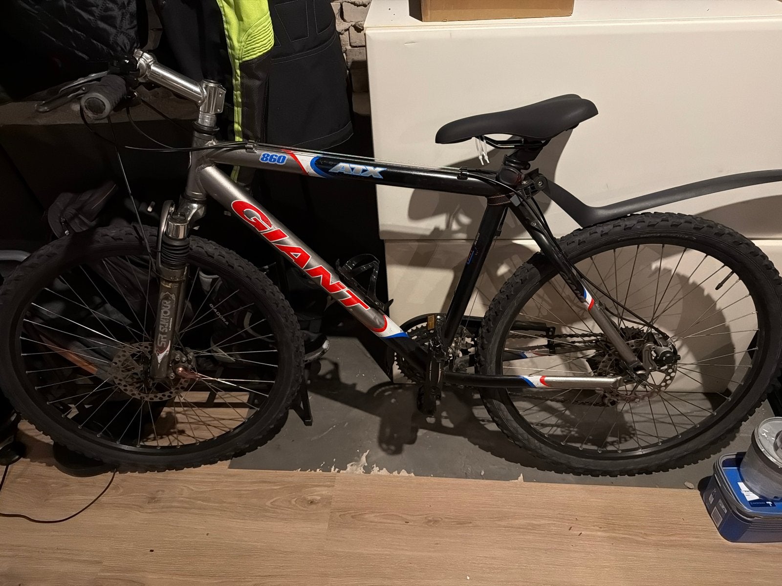 Giant 860 Mountainbike - Shimano 27 versnellingen, schijfrem, Ophalen, Gebruikt, Hardtail, 45 tot 49 cm