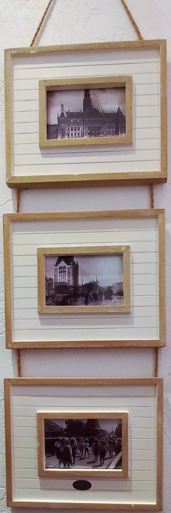 Foto (drieluik) Rotterdam, Ophalen of Verzenden, Zo goed als nieuw, Minder dan 50 cm, Foto of Poster