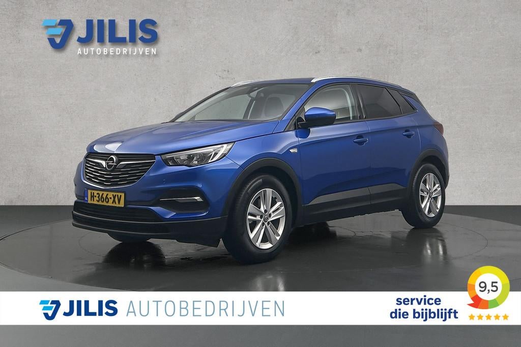 Opel Grandland X 1.2 Turbo Business Edition | Trekhaak | Hal, Auto's, Opel, Gebruikt, 1199 cc, Blauw, Leder en Stof