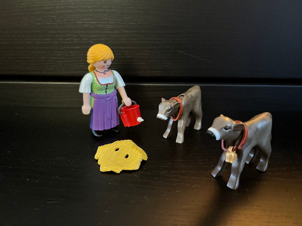 4778 Playmobil Boerin met kalfjes, Ophalen of Verzenden, Zo goed als nieuw