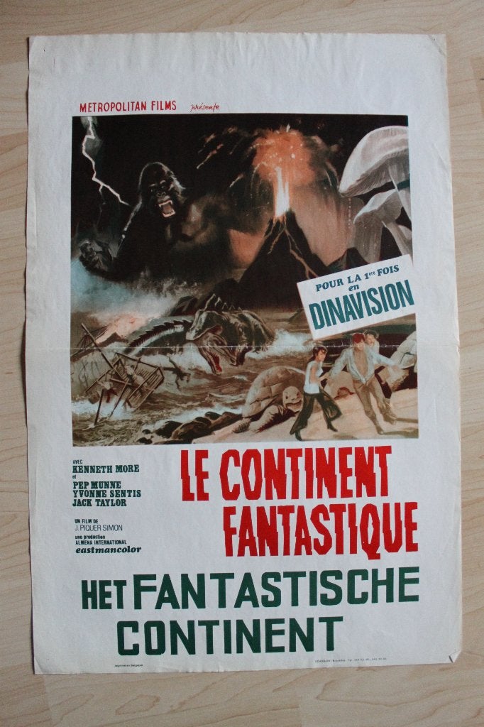 filmaffiche Where Time Began 1977 filmposter, Ophalen of Verzenden, A1 t/m A3, Film en Tv, Rechthoekig Staand