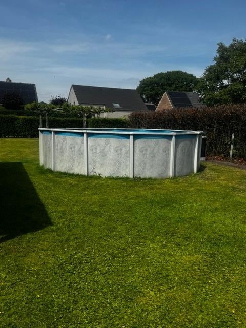 metalen zwembad Bestway 550 cm rond, Tuin en Terras, Ophalen, Gebruikt, Minder dan 80 cm, Rond