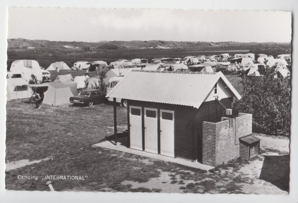 153 Renesse Camping International Tentjes Mensen Auto's Busj, Verzenden, 1960 tot 1980, Ongelopen, Zeeland