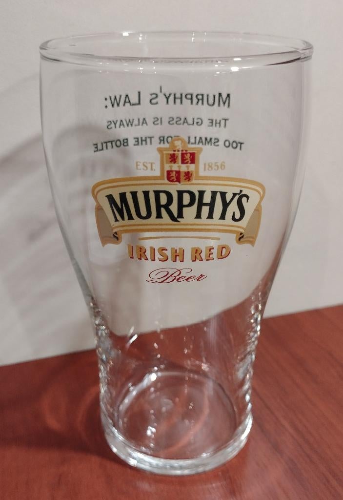 Murphy’s Irisch Stout Bierglas 30cl Dubbel print. (B), Verzamelen, Ophalen of Verzenden, Gebruikt, Glas of Glazen, Overige merken