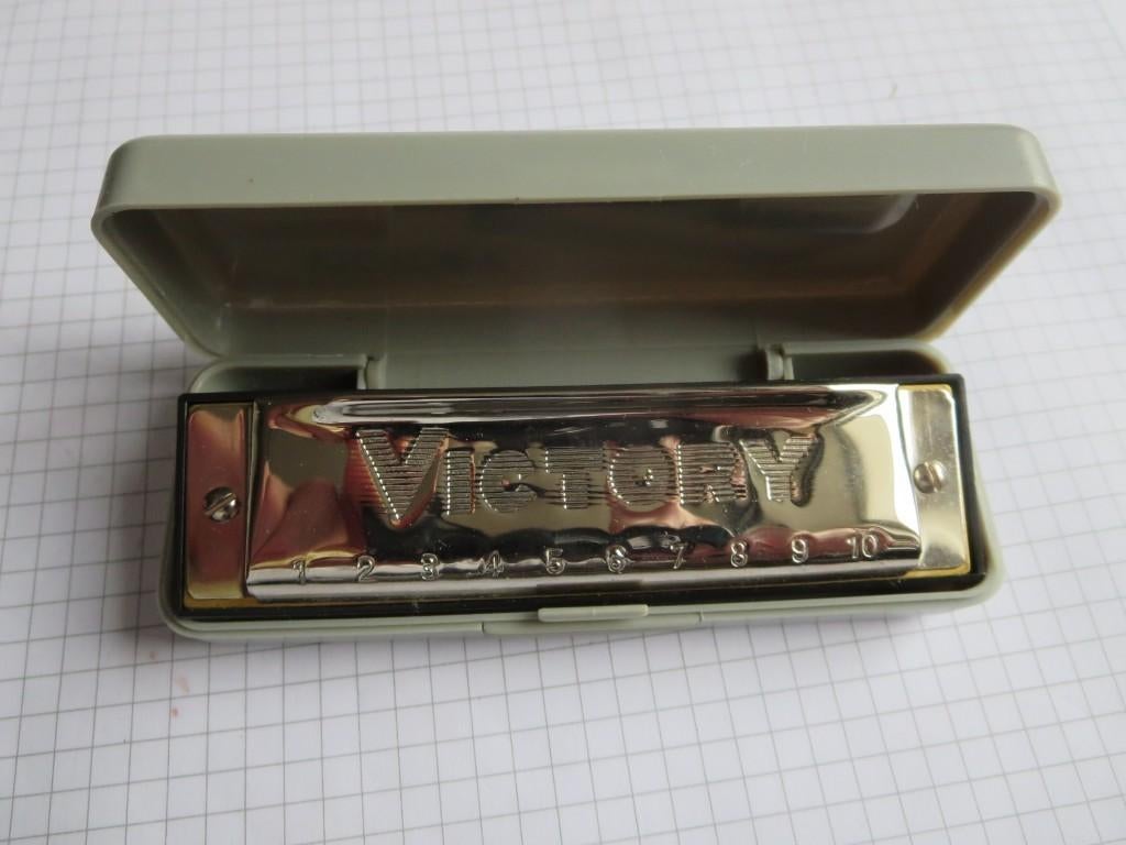 Mondharmonica Victory 10 tonen in doosje nieuw, Overige typen, Nieuw, Ophalen of Verzenden, Met koffer of doosje