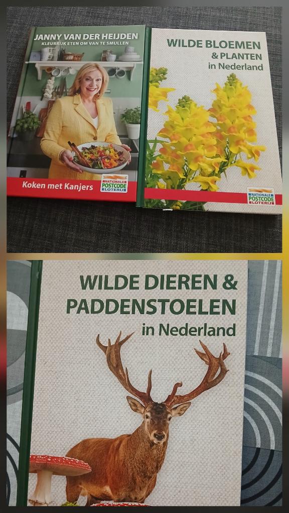 3 boeken van de Postcode loterij, Ophalen of Verzenden, Zo goed als nieuw, Natuur algemeen, Diverse auteurs