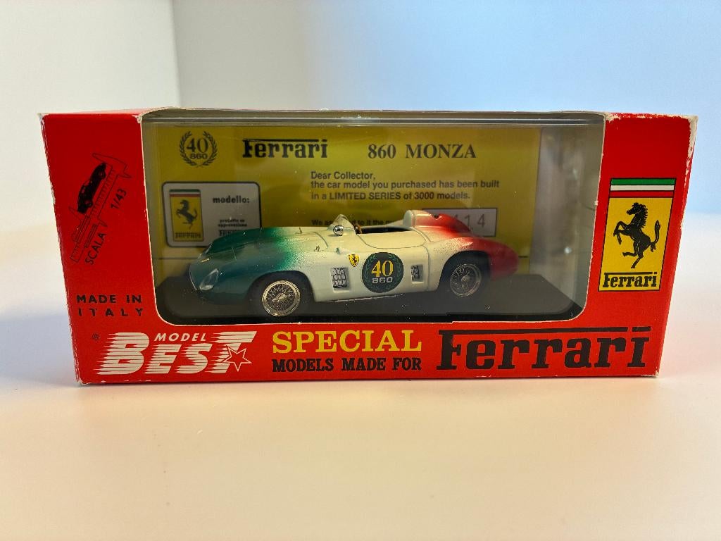 27720: Ferrari 860 Monza - 40th Anniversario - Best Model, Overige merken, Auto, Shop@carrera-toys.com, Ophalen of Verzenden