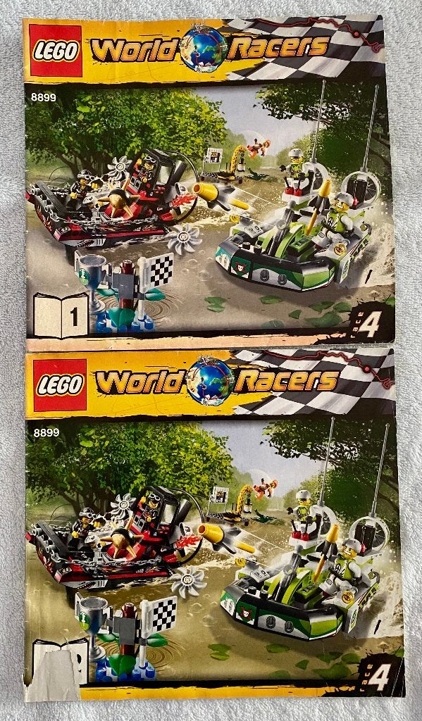 LEGO Racers 8899 Gator Swamp (mist 5 onderdelen), Gebruikt, Lego, Ophalen of Verzenden, Inclusief minifiguren