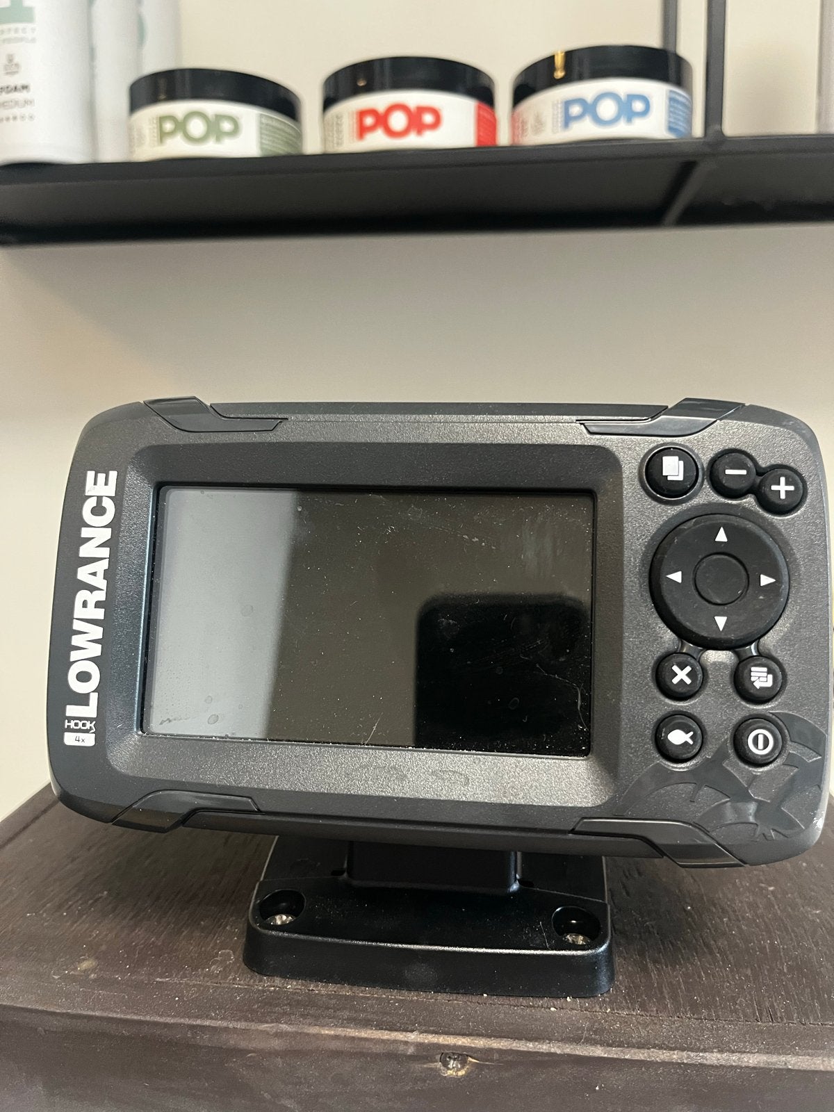 Lowrance Hook 4x fishfinder met accu en transducer, Ophalen of Verzenden, Zo goed als nieuw
