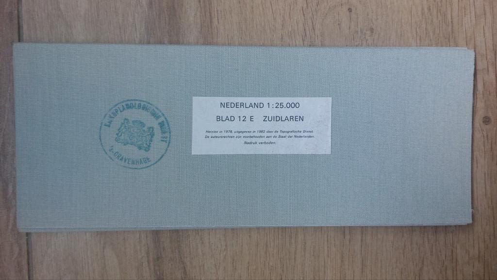 12E Zuidlaren Anloo Hoogezand Annen Stafkaart uit 1982, Boeken, Topografische Dienst Nederland, Ophalen of Verzenden, 1800 tot 2000