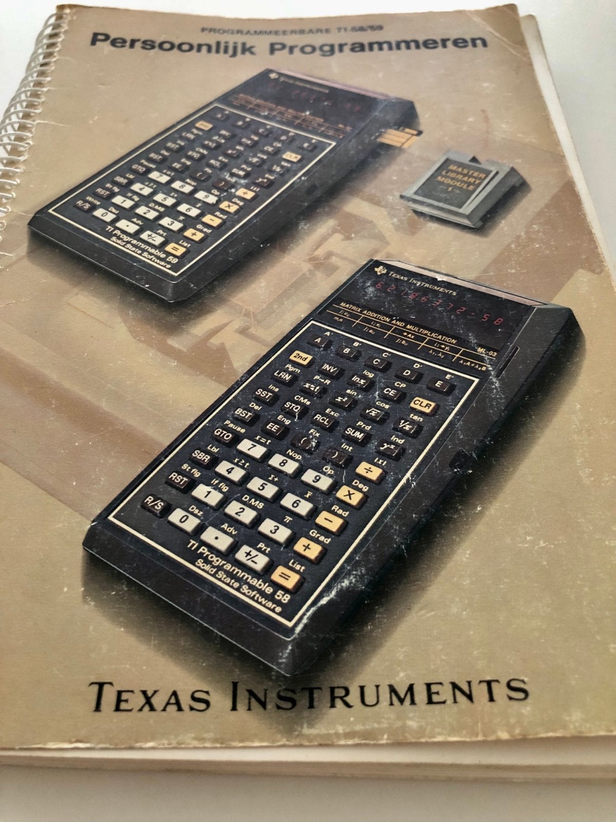 3x Vintage TI-58/59 Rekenmachine Boekjes uit 1977, Diversen, Ophalen of Verzenden, Gebruikt