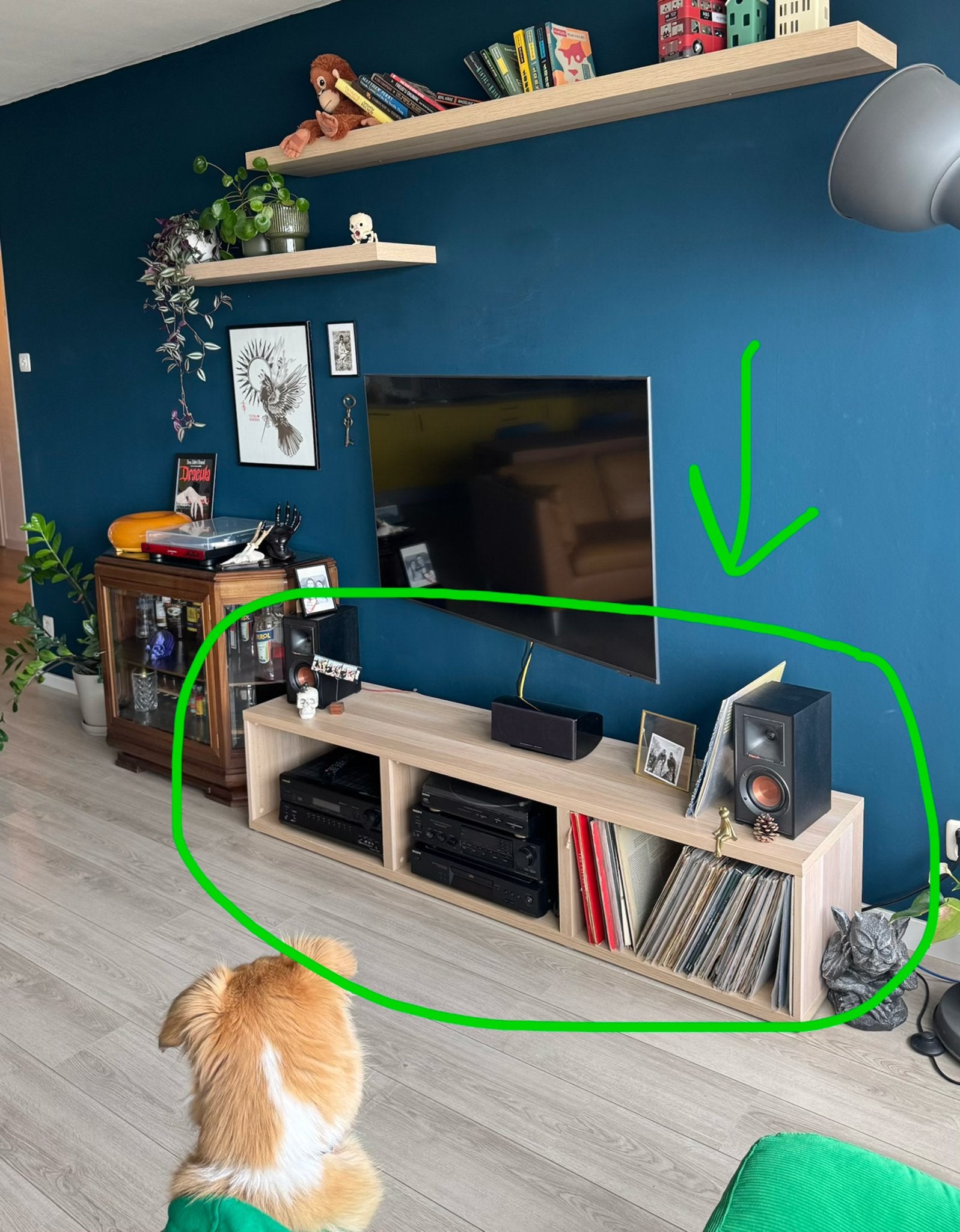 TV-meubel IKEA BESTA, 150 tot 200 cm, Ophalen of Verzenden, Zo goed als nieuw, Minder dan 100 cm