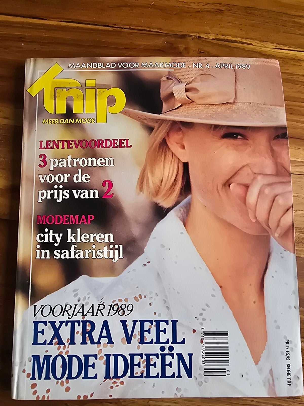 Vintage Knip Mode April 1989 - Compleet met patronen, Ophalen of Verzenden, Gelezen, Mode algemeen, Knip Mode Redactie