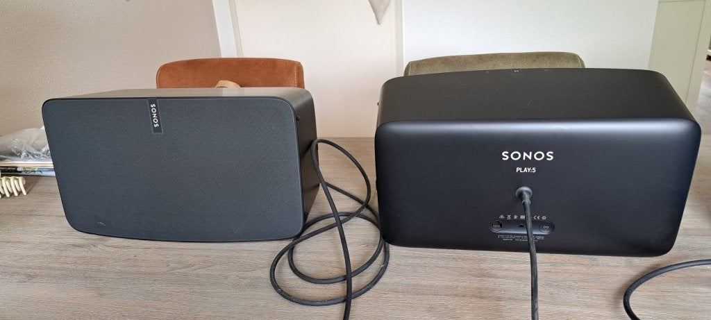 Sonos play:5 Gen 2 zwart luidspreker 2 st, Audio, Tv en Foto, Gebruikt, Overige typen, Ophalen of Verzenden, Sonos