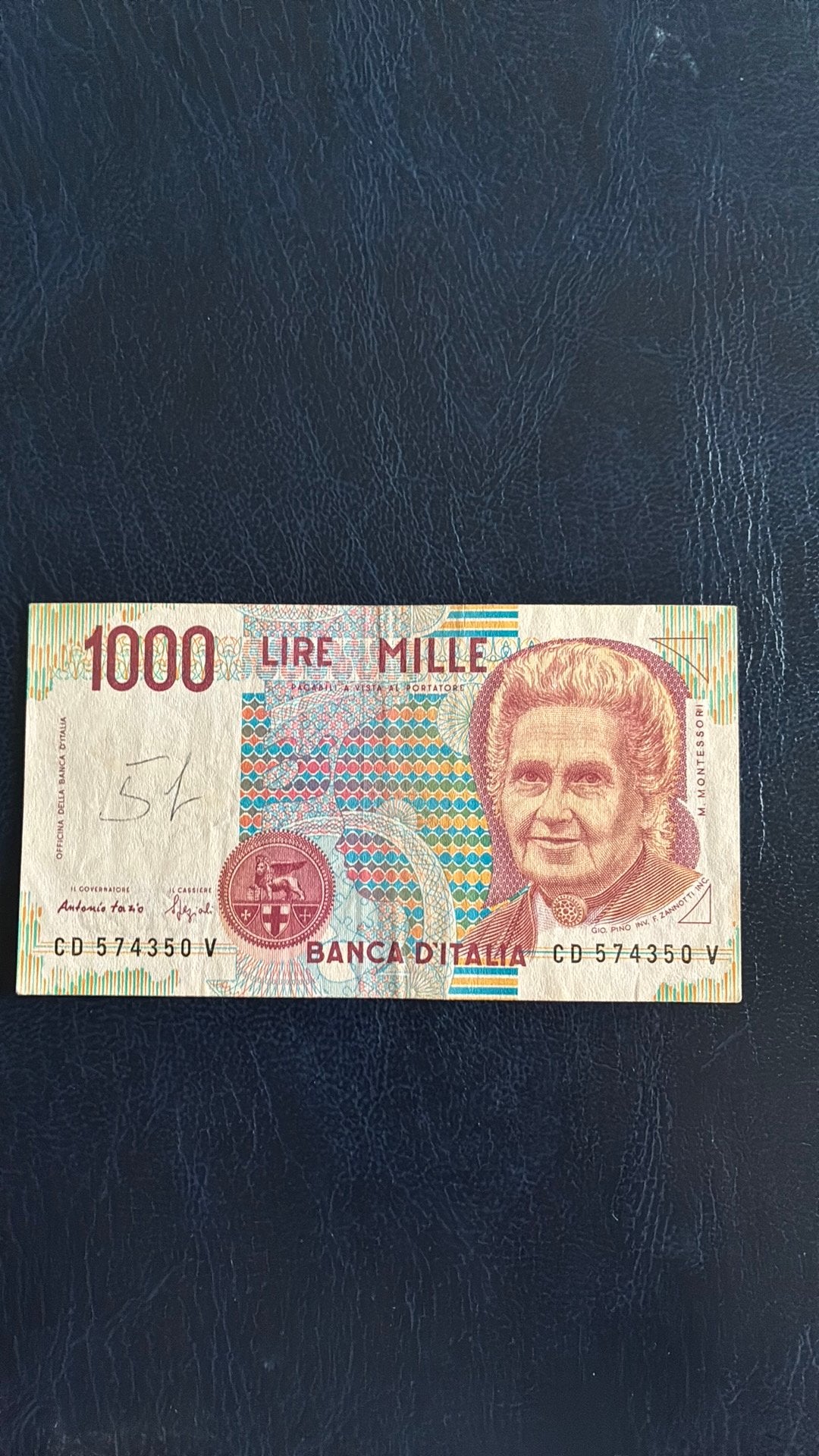 Italië 1000 lire 1990 Maria Montessori, Ophalen of Verzenden, Italië