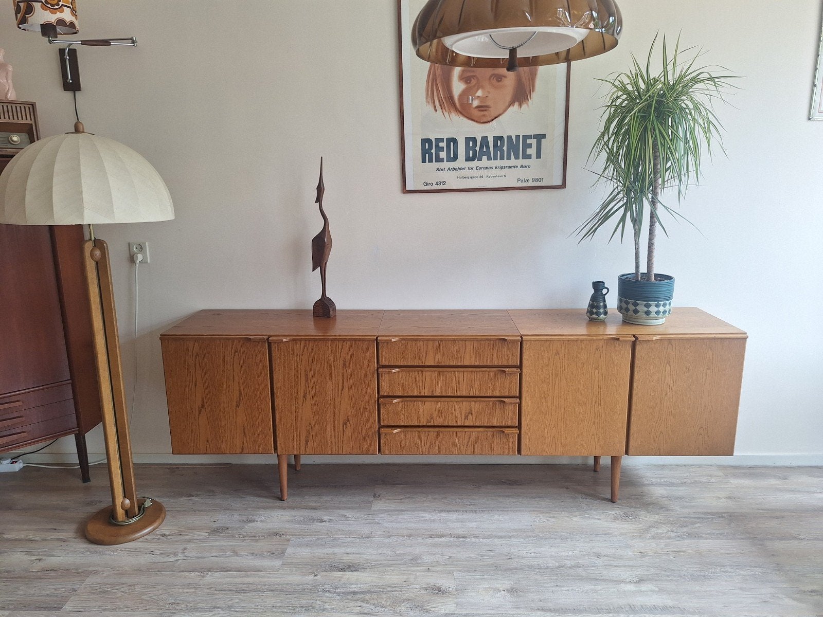 Prachtig Deens dressoir, Ophalen, 25 tot 50 cm, 150 tot 200 cm