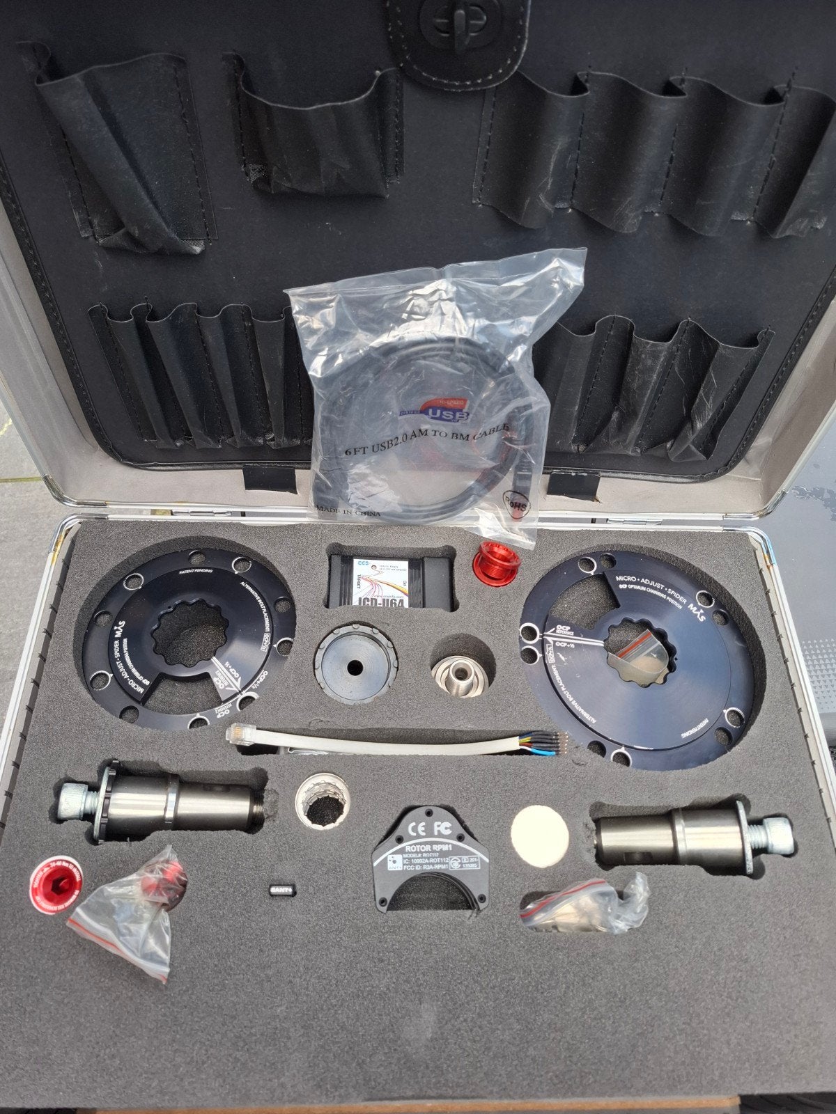 Rotor Rings professionele toolkit! Incl. uitlees/afsteltool!, Gebruikt, Ophalen of Verzenden, Mountainbike, Crankstel of Pedalen