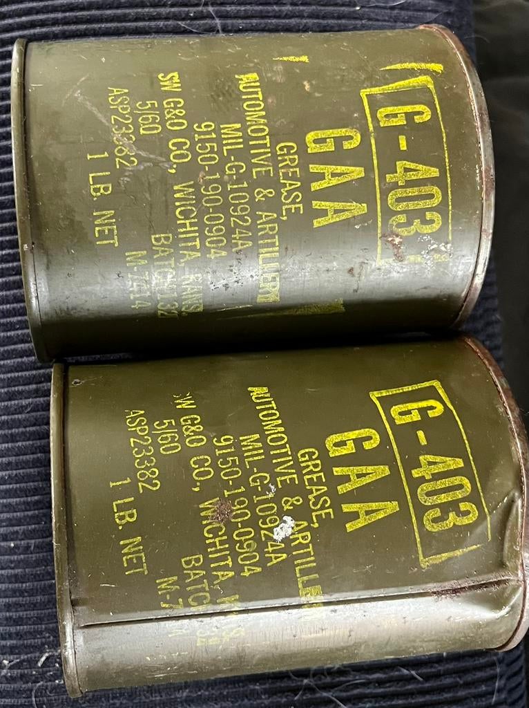 G-403/GAA vet voor voertuigen en artillerie, Ophalen, Landmacht, Nederland