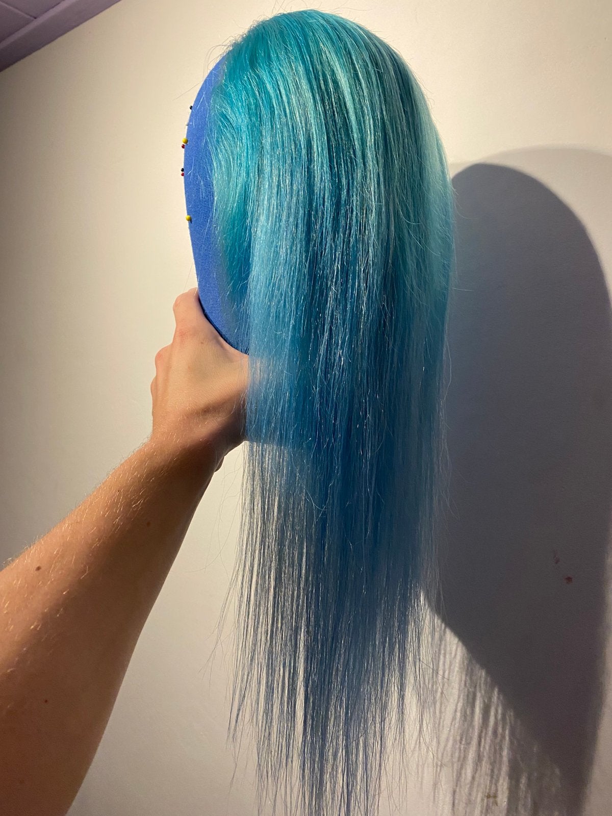 Human hair pruik, Ophalen of Verzenden, Zo goed als nieuw, Pruik of Haarverlenging