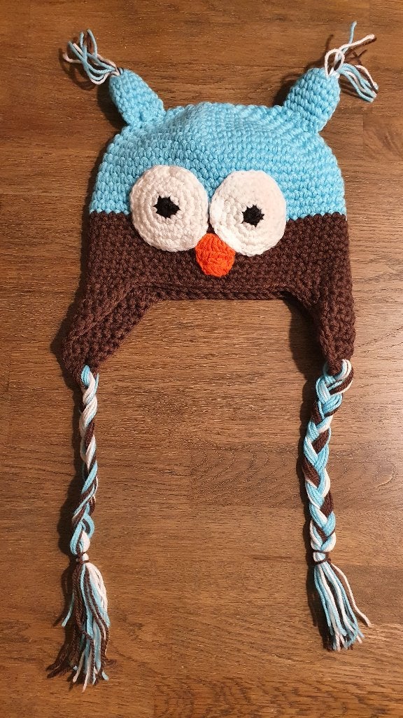 Gehaakt babymutsje uil (nieuw), Ophalen of Verzenden, Nieuw, Jongetje of Meisje, Muts