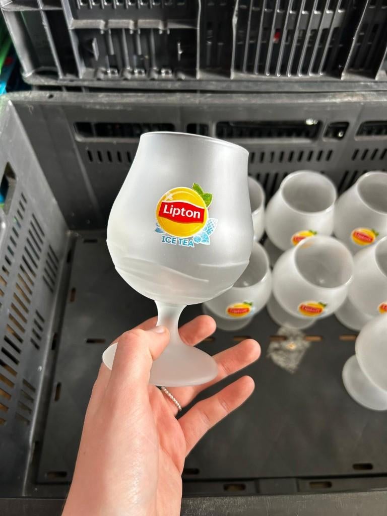 11x Lipton glas, Verzamelen, Ophalen, Overige typen, Time Out, Boonsweg 43