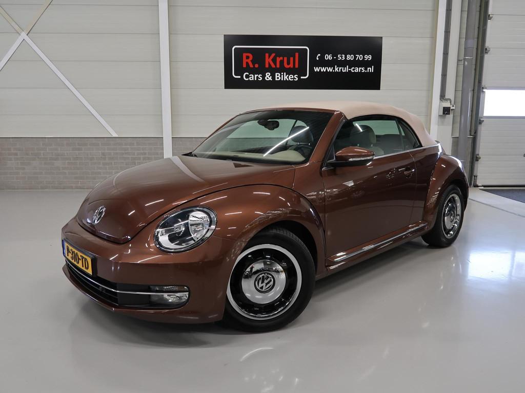 Volkswagen Beetle Cabriolet 1.2 TSI Exclusive Edition Leer A, Auto's, Voorwielaandrijving, Gebruikt, 4 cilinders, 4 stoelen