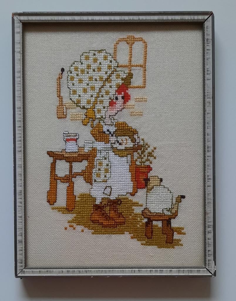 Vintage lijstje " Sarah Kay ", Ophalen of Verzenden