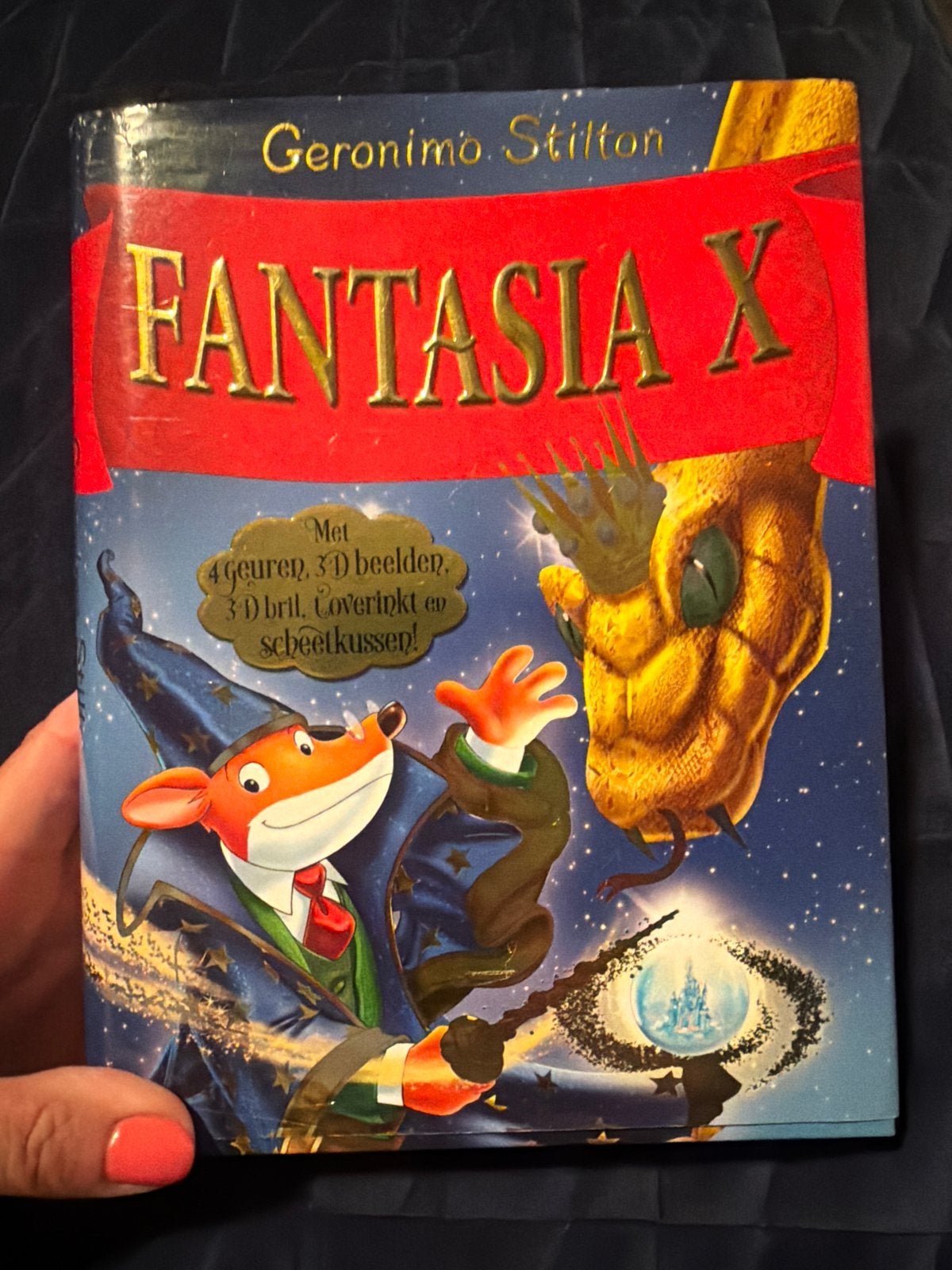 Geronimo Stilton Fantasia X - Met 4 geuren en 3D beelden!, Ophalen of Verzenden, Gelezen, Fictie