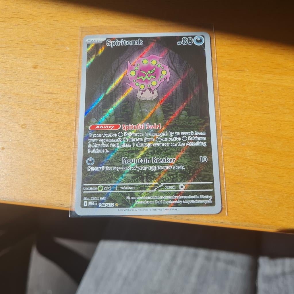 Spiritomb Pokémon Kaart - Nieuwstaat, Ophalen of Verzenden, Nieuw, Losse kaart, Foil