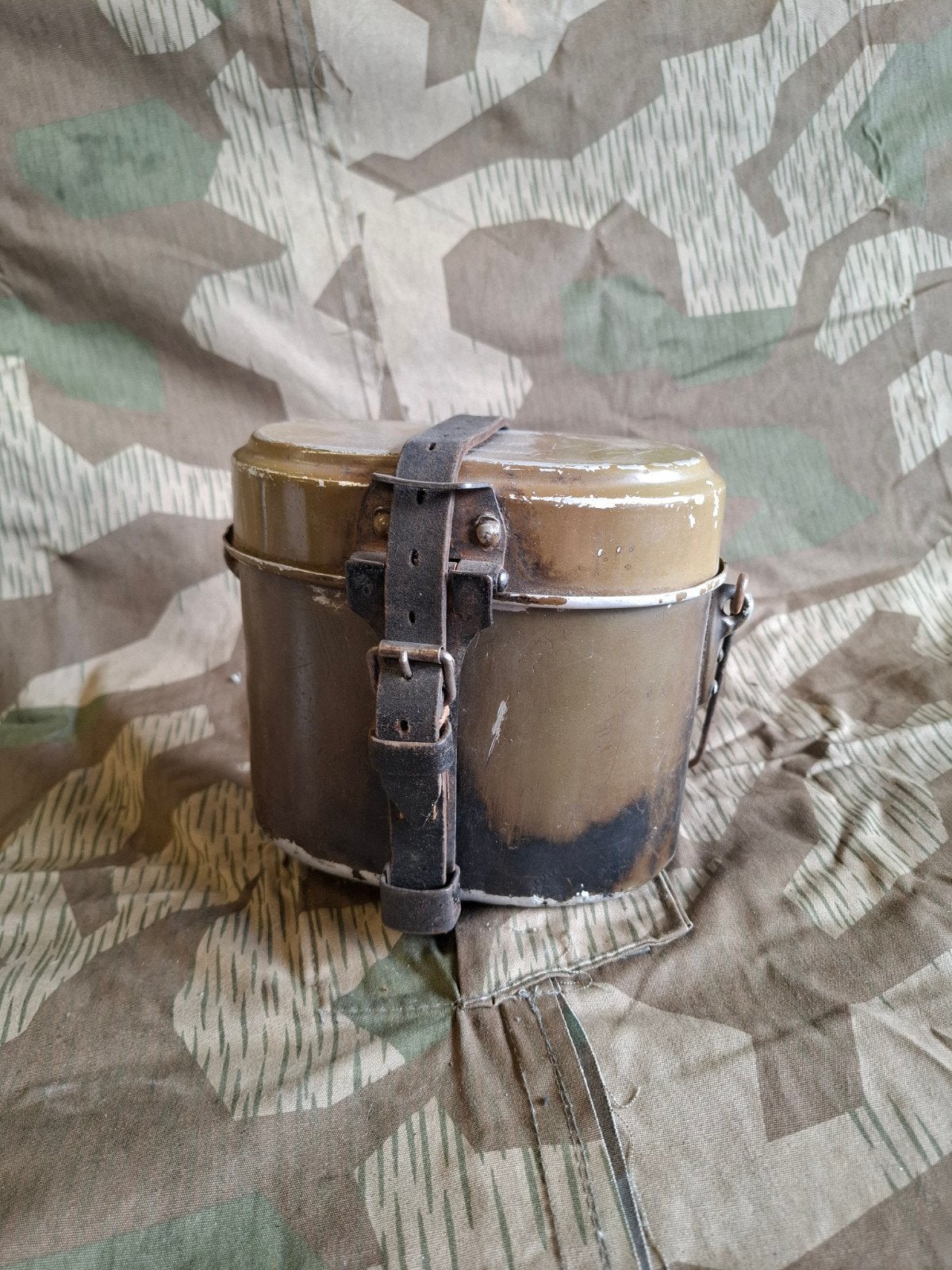 WO2 Duitse eetketel in zandkleur, Ophalen of Verzenden, Duitsland