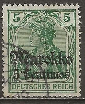 Duitse post in Marokko, Verzenden, Marokko, Gestempeld