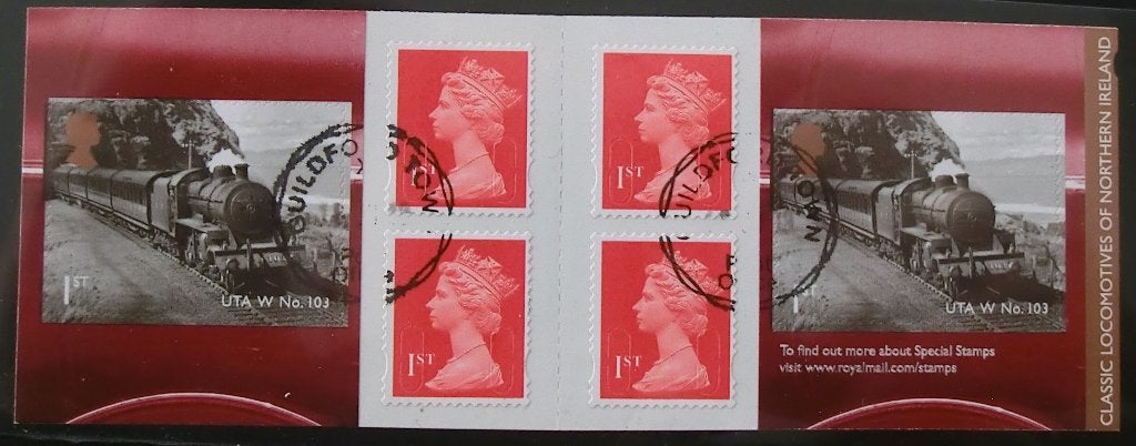 postzegelboekje Engeland, PM 38, gest, Ophalen of Verzenden, Gestempeld