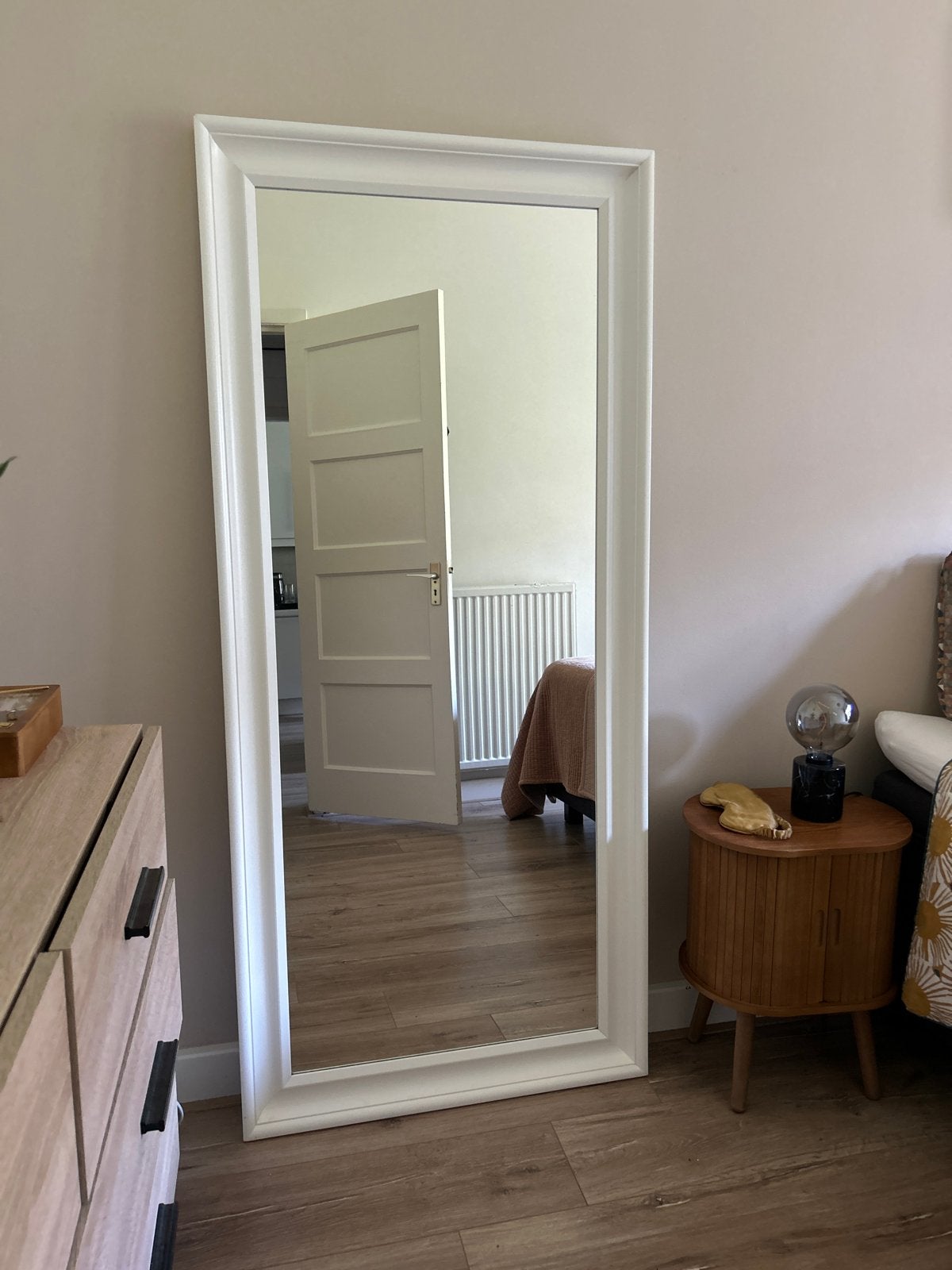 IKEA Toftbyn spiegel wit 75x165 cm, Huis en Inrichting, Woonaccessoires | Spiegels, Ophalen, Zo goed als nieuw, 75 tot 100 cm