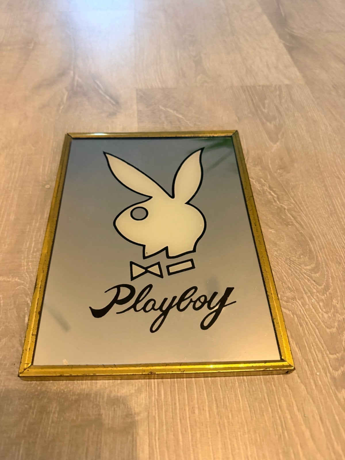 Vintage Playboy Spiegel - Decoratieve Wandspiegel, Huis en Inrichting, Woonaccessoires | Spiegels, Ophalen, Minder dan 50 cm, Gebruikt