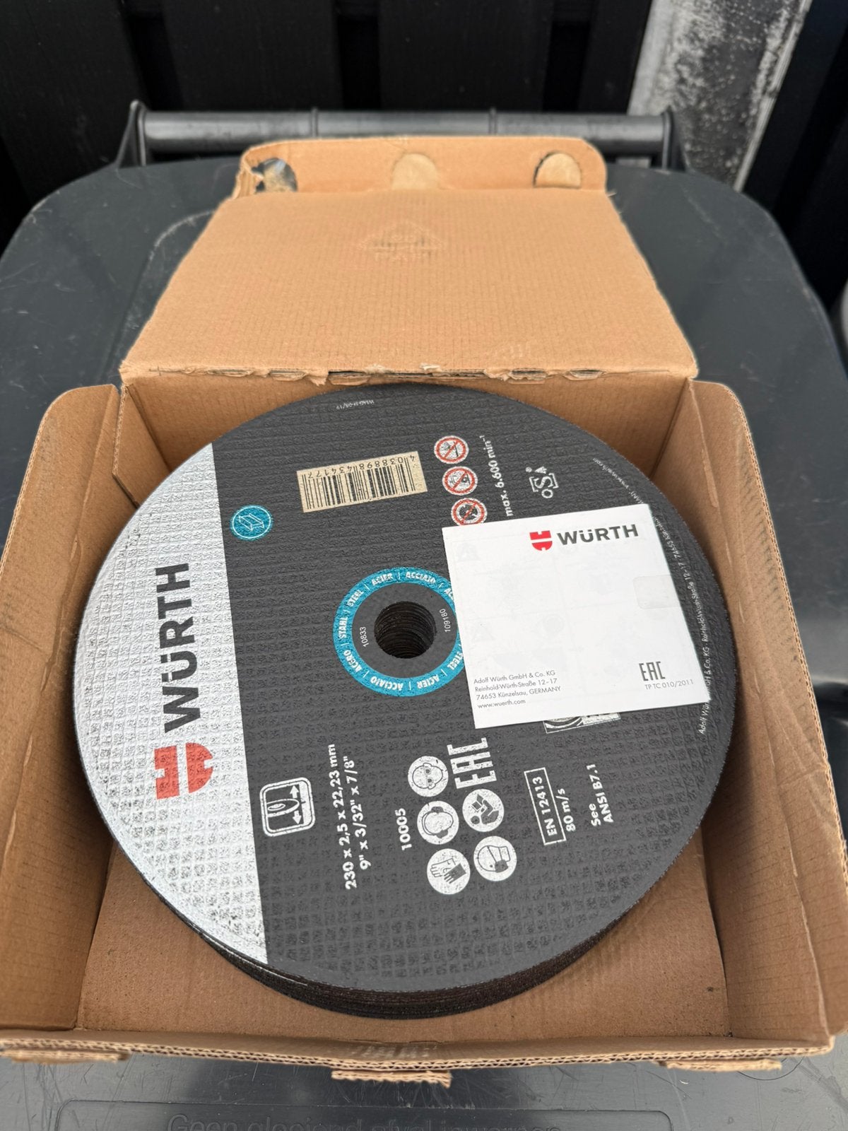 Wurth slijpschijven, Doe-het-zelf en Verbouw, Ophalen of Verzenden, Nieuw, 1000 watt of meer, Haakse handslijpmachine