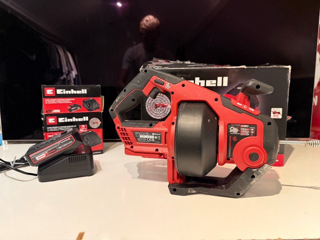 Einhell automatische rioolontstopper incl. ACCU en lader, Ophalen of Verzenden, Zo goed als nieuw