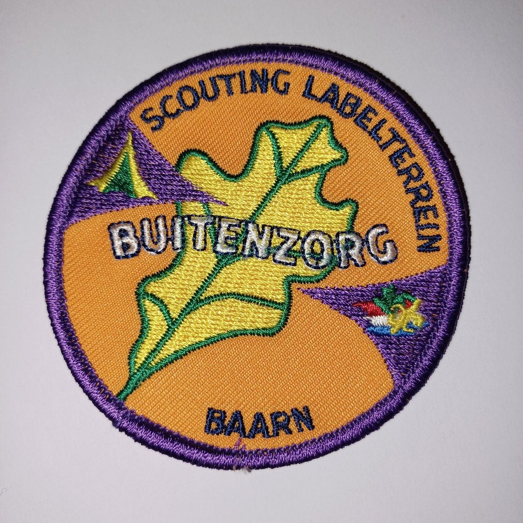Scouting Labelterrein badge Buitenzorg Baarn, Verzenden, Nieuw, Embleem, Speld of Insigne
