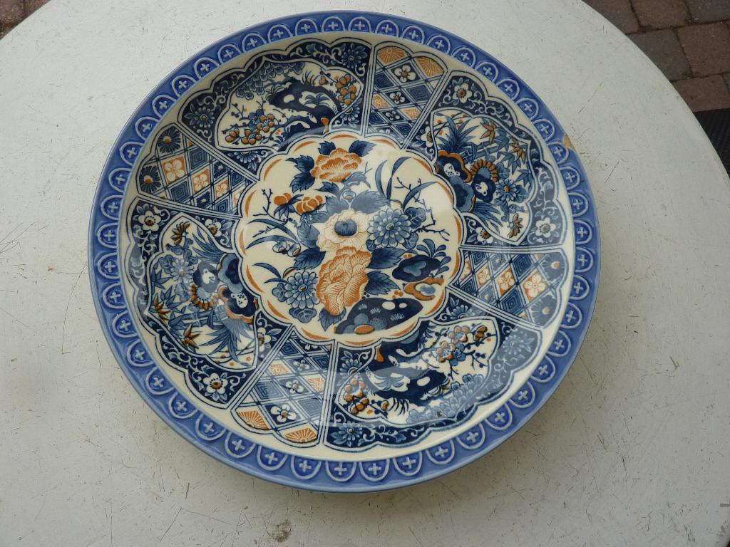 antieke schotel wandbord, Ophalen of Verzenden
