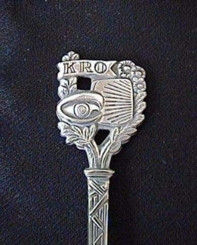 KRO Verzilverde Theelepel Vintage, Ophalen of Verzenden