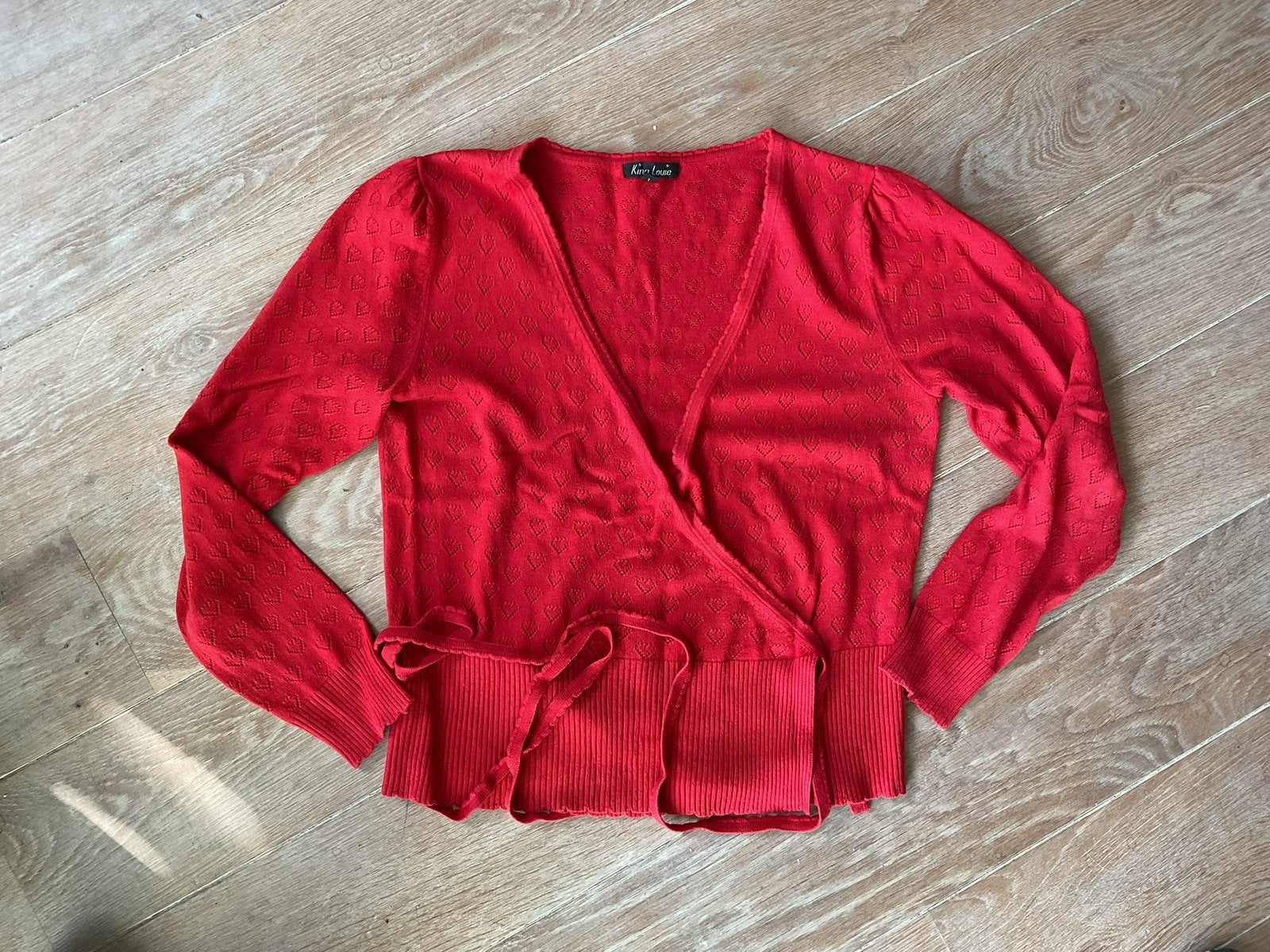 Mooi zgan rood overslagvest v King Louie mt L 40, Ophalen of Verzenden, Zo goed als nieuw, Maat 38/40 (M), Rood