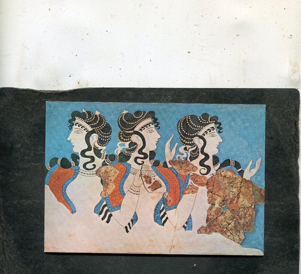 Ansicht Griekenland 18 - Ladies in blue -Fresco from Knossos, Verzenden, 1980 tot heden, Ongelopen, Overige thema's