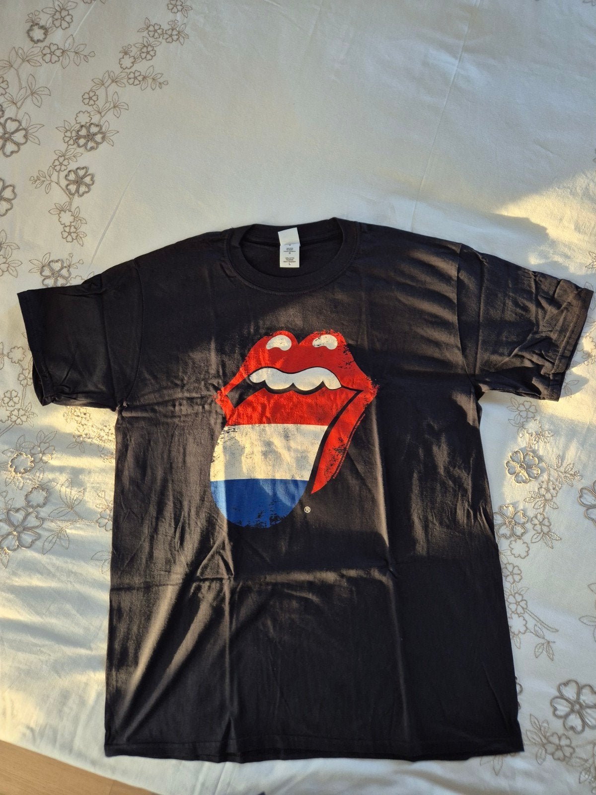 T-shirt The Rolling Stones Maat L, Maat 52/54 (L), Zwart, Nieuw, Ophalen of Verzenden