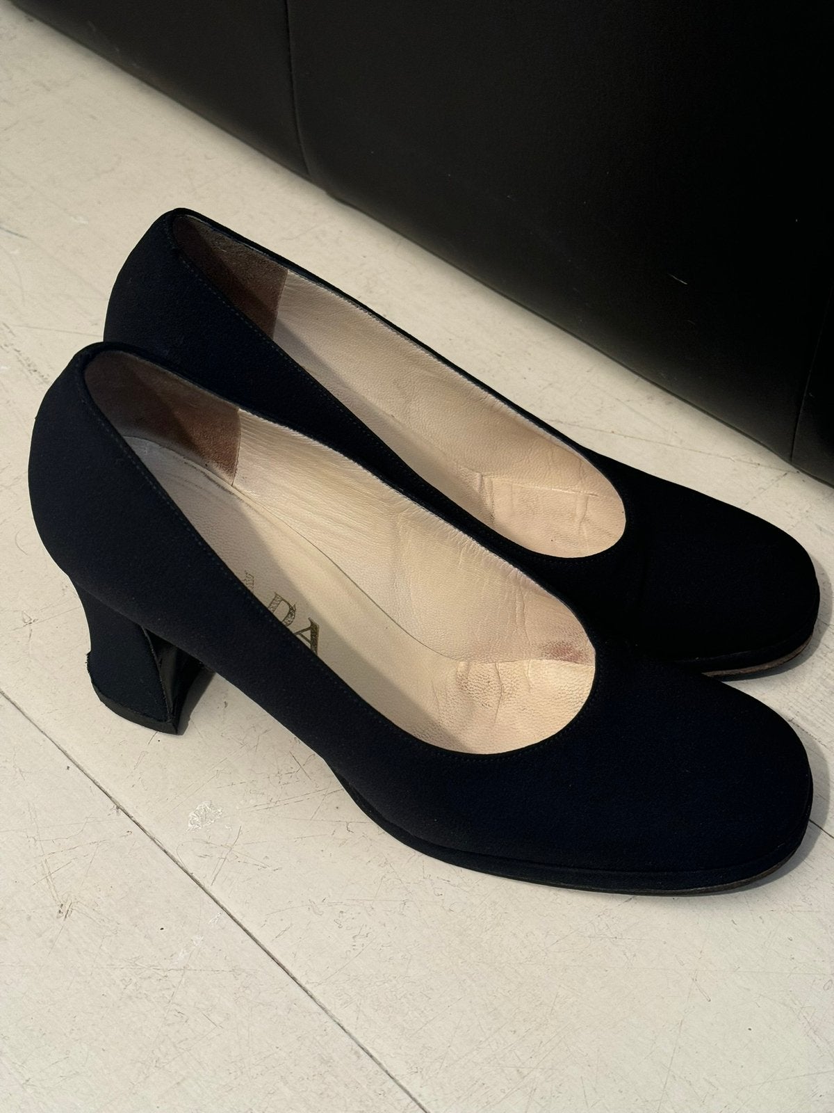 Prada Milano pumps zwart maat 37, Verzenden, Zwart, Prada, Zo goed als nieuw