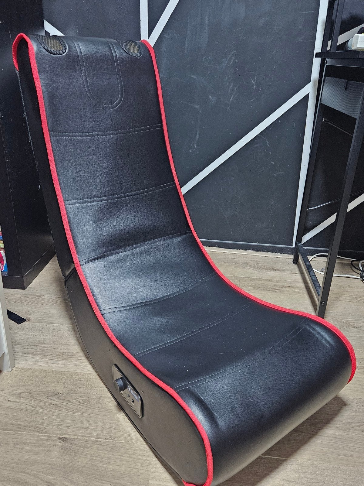 Gaming Vloerstoel met Audio - Zwart/Rood, Ophalen