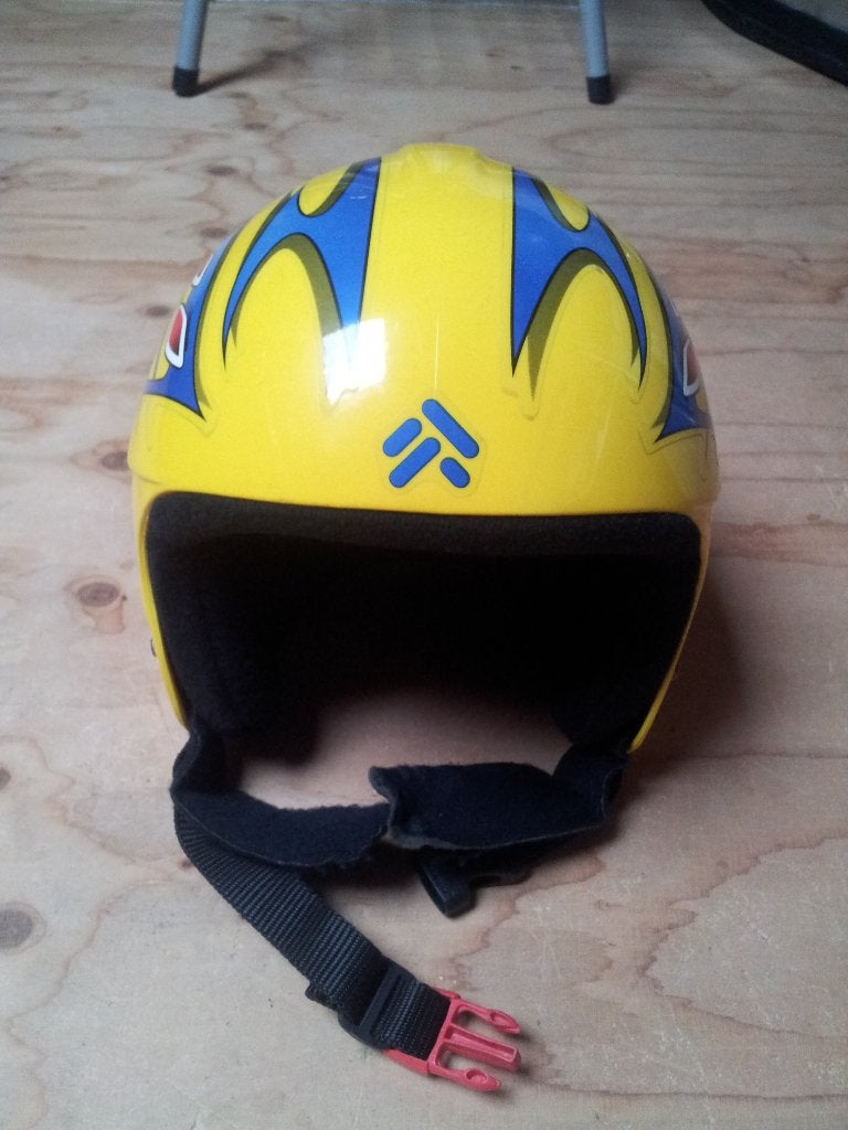 Kinder skihelm, Sport en Fitness, Gebruikt, Overige typen, Minder dan 100 cm, Ophalen