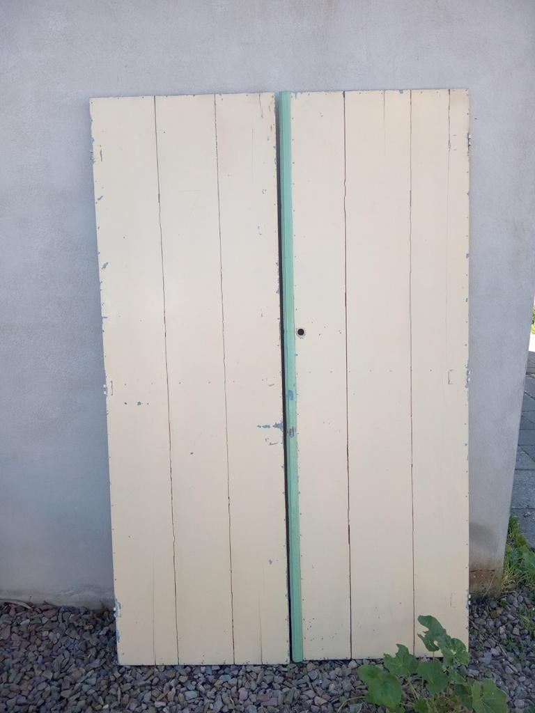 Oude bedstede deuren, Doe-het-zelf en Verbouw, Deuren en Horren, Ophalen, Gebruikt, Minder dan 80 cm, Overige typen