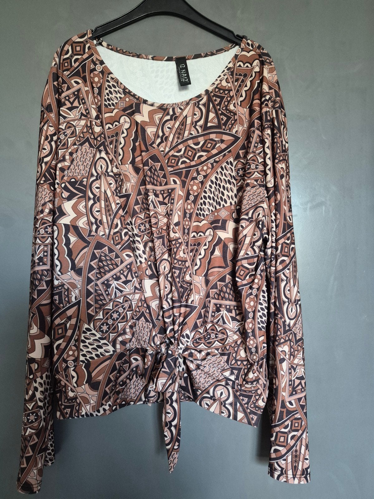 leuke blouse maat 44, Bruin, Maat 42/44 (L), Iz Naiz, Ophalen of Verzenden